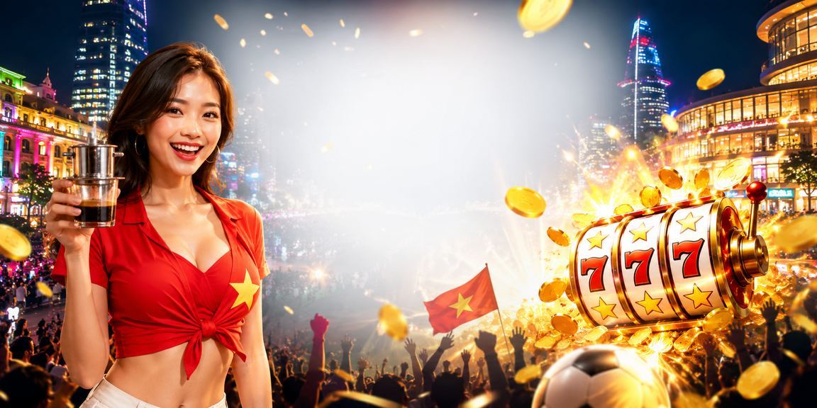 Người chơi TP.HCM thư giãn tại quán cà phê và tham gia slot game nhận ưu đãi hàng tuần