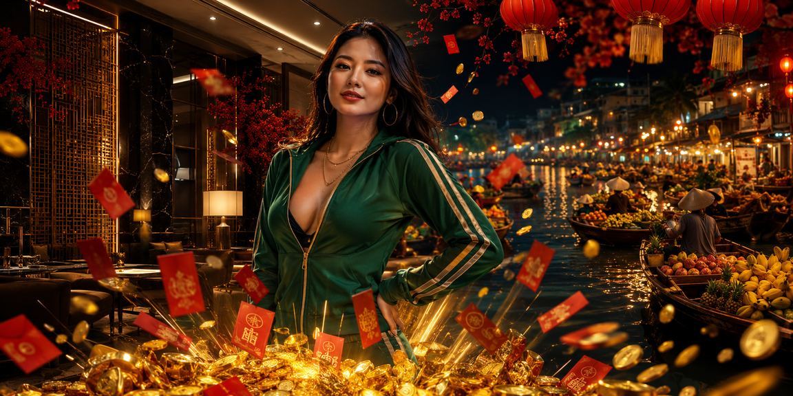 Phong bì đỏ may mắn và đèn lồng mừng khuyến mãi bonus tại vùng Mekong Việt Nam